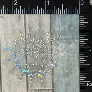 🌀10/$10🌀 Silver Translucent Holographic Waterproof Vinyl Sticker Decal